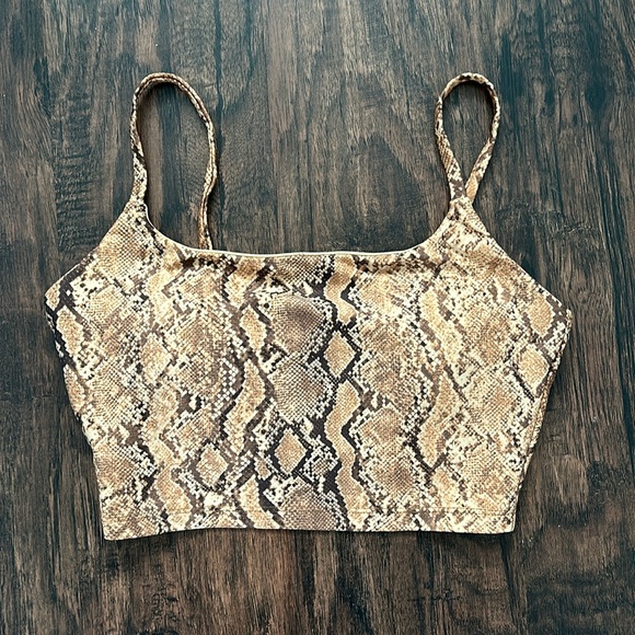 Carbon38 Snakeprint Bra Tank - Picture 3 of 6